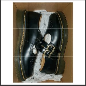 Black Dr. Martens (school girl shoes) , super cute